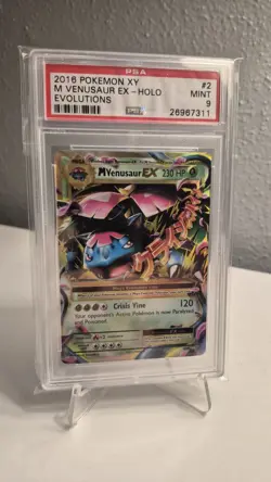 2016 M Venusaur EX Holo PSA 9 Evolutions 2/108 - Image 1