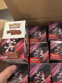 10 Pokemon TCG Destined Rivals Half Booster Box 18-Pack Box Not Sealed Packs New - Image 1