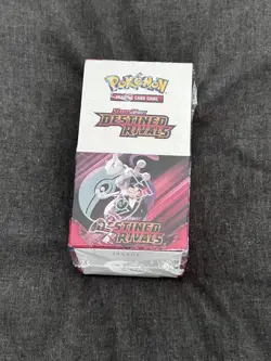Pokemon TCG Destined Rivals 18-Pack Half Booster Box Sealed Small Tear - Image 1