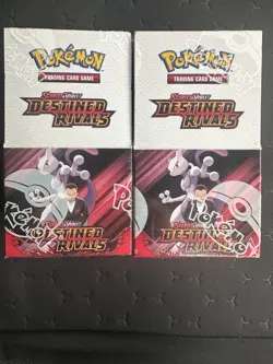 2x Pokemon TCG Destined Rivals Half Booster Box Factory Sealed 18 x Booster Pack - Image 1
