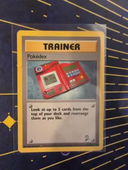 Trainer Pokedex Base Set 2 Uncommon Pokemon Card 115/130 - Image 1