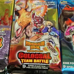 12 Tuten Dinosaur King Trading card game Booster Pack /je 9 Karten NEU & OVP - Image 4