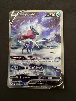 Suicune v Crown Zenith Galarian Gallery Holo Ultra Rare Card GG38 GG70 - Image 1