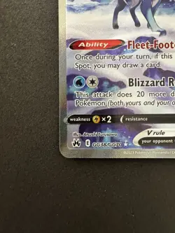 Suicune v Crown Zenith Galarian Gallery Holo Ultra Rare Card GG38 GG70 - Image 4