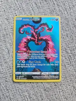 Pokemon Galarian Moltres SWSH 284 Holo Rare Promo Card Crown Zenith Great Cond - Image 1