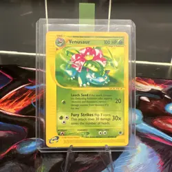 Venusaur Expedition Non Holo Rare Lp English Pokemon Card 67/165 Vintage WOTC - Image 1