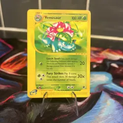 Venusaur Expedition Non Holo Rare Lp English Pokemon Card 67/165 Vintage WOTC - Image 2