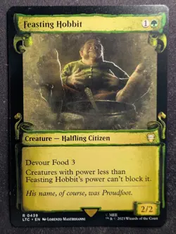 Feasting Hobbit - Showcase Scroll - LOTR Tales of Middle Earth (MTG) - Image 1