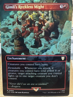 FOIL Gimli's Reckless Might - LORD of the RINGS - englisch (nm +) * Extra * - Image 1