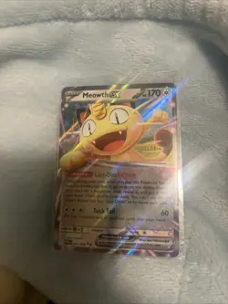 Meowth EX Full Art Holo Rare Perfect order 062/088 Pokemon TCG Card 170 HP - Image 1