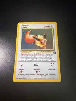 Eevee Black Star Promo Holo Pokemon Card #11 WOTC 2000 NM - Image 1