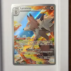 The Pokemon Company Lycanroc 166/159 SV09 Journey Together Illustration Rare Ho… - Image 1
