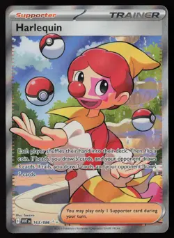 Harlequin 163/086 Holo Ultra Rare White Flare Pokemon Near Mint - Image 1