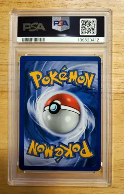 Pokemon PSA 7 NM 2002 Light Dragonite 1st Edition Neo Destiny Holo Card Swirl - Image 2