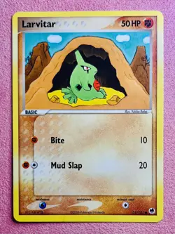 Larvitar 51/101 EX Dragon Frontiers | 2006 Vintage Pokemon Card Non Holo | LP - Image 1
