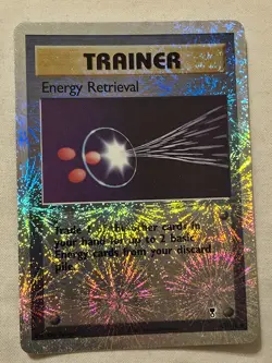 LP Pokemon Energy Retrieval Reverse Holo Trainer Legendary Collection 107/110 - Image 1