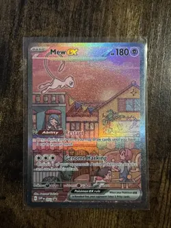 Pokemon TCG Mew EX #053 Scarlet & Violet 151 Black Star Promo NM - Image 1