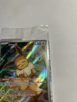 Pokemon TCG Eevee SVP 173 Prismatic Evolutions ETB Full Art Promo Card Sealed - Image 2