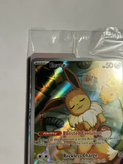 Pokemon TCG Eevee SVP 173 Prismatic Evolutions ETB Full Art Promo Card Sealed - Image 5
