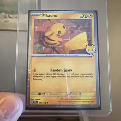Pikachu 51 /162 2026 Pokemon Day 30 Promo Stamped w/ Coin | Pokemon TCG | NM+/M - Image 2