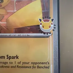 Pikachu 51 /162 2026 Pokemon Day 30 Promo Stamped w/ Coin | Pokemon TCG | NM+/M - Image 3