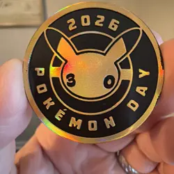 Pikachu 51 /162 2026 Pokemon Day 30 Promo Stamped w/ Coin | Pokemon TCG | NM+/M - Image 4