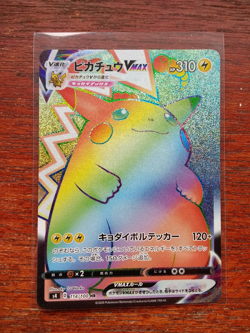Pikachu VMAX - 114/100 Rainbow Japanese Pokemon Card Amazing Volt tackle - Image 1