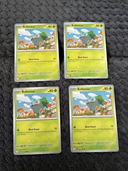 4x Bulbasaur 001/132 x4 - Mega Evolutions - Pokemon TCG - Playset - Image 1