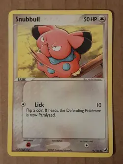 Pokemon Snubbull 74/115 ex Unseen Forces NM-MT See Pictures - Image 1