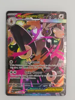 Mega Lopunny EX 128/094 Phantasmal Flames - Pokemon - Pack Fresh Mint #128 - Image 1