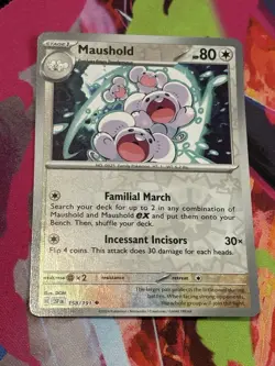 Pokemon Surging Sparks #158/191 Maushold Reverse Holo - Image 1