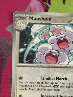 Pokemon Surging Sparks #158/191 Maushold Reverse Holo - Image 2