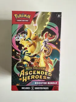 SEALED Pokemon TCG: Mega Evolution Ascended Heroes Booster Bundle - Image 1