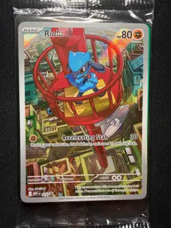 Pokemon TCG Riolu 010 – Mega Evolutions – Black Star Promo – Sealed - NM - Image 2