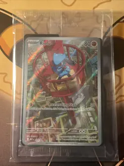 Pokemon TCG Sealed Riolu Promo Mega Evolutions 010 Mint Condition NM Black Star - Image 1