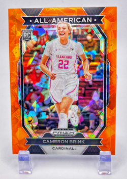 2024-25 Cameron Brink Rookie Card - Panini Gold Prizm #10 Cardinal - Image 1