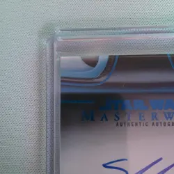 Topps Star Wars Masterwork Axe Woves Autograph Card Simon Kassianides 39/99 - Image 5
