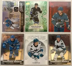 San Jose Sharks 22 Hockey Card Lot!!! Parallels, Inserts & Rookies. Celebrini - Image 1