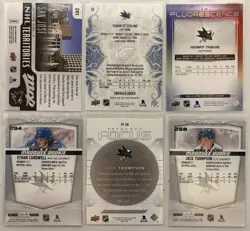 San Jose Sharks 22 Hockey Card Lot!!! Parallels, Inserts & Rookies. Celebrini - Image 2