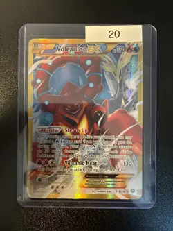 Pokemon TCG Volcanion EX Full Art Secret Rare Card 115/114 Steam Siege Near Mint - Image 1
