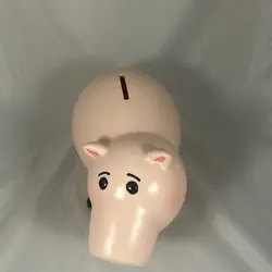 RARE Disney Pixar Toy Story Hamm Piggy Bank 11” Ceramic Pink Pig Figure Vintage - Image 3