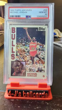 1992-93 Topps Archives - Michael Jordan #52 PSA 10 - Image 1