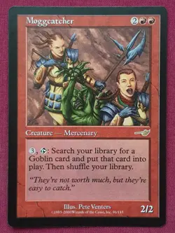 Magic The Gathering NEMESIS MOGGCATCHER red card MTG - Image 1