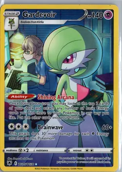 Gardevoir TG05/TG30 Trainer Gallery Brilliant Stars Pokemon Card MP - Image 1