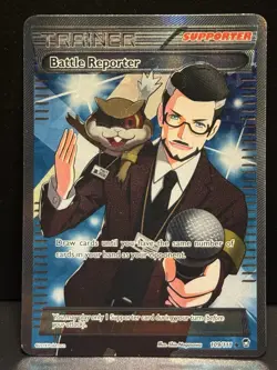 Battle Reporter 109/111 XY Furious Fists Ultra Rare Holo Pokemon Card LP - Image 1