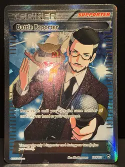 Battle Reporter 109/111 XY Furious Fists Ultra Rare Holo Pokemon Card LP - Image 2