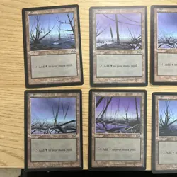 8x swamp #333 Urza's Saga Basic Land Magic The Gathering MTG Mixed Condition - Image 2