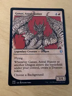 1x Ganax, Astral Hunter Showcase - NM Eng MTG - Commander Legends Baldur's Gate - Image 1