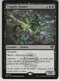 Tragedy Feaster Rare Secrets of Strixhaven 102 MTG Near Mint 2026 - Image 1