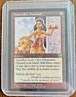 MTG Lion’s Eye Diamond Mirage NM Near Mint Reserved List Legacy Staple Fast Ship - Image 3